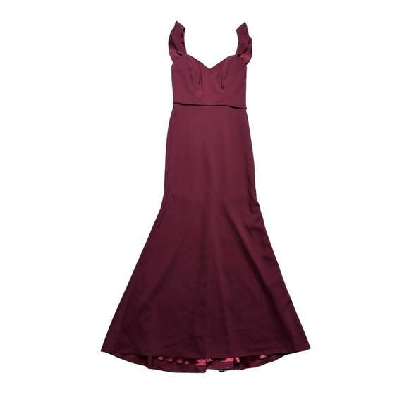 Theia Burgundy/ Maroon Sleeveless Formal Gown US8 - Picture 1 of 7